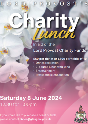 Lord Provost's Charity Lunch poster