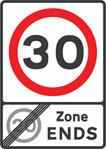 30MPH Road Sign