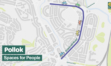 Braidcraft Rd cycle lanes