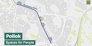 Brockburn Rd cycle lanes