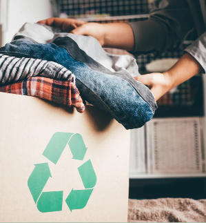 Image of clothes sitting in a box