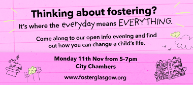 Foster Glasgow Info Evening banner