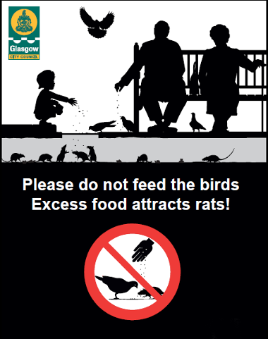 Do not feed the birds