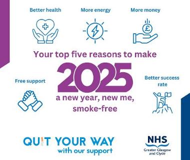 New Year, New Me - smoke free campaign banner 2025