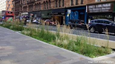 Green/Blue Infrastructure like Street Trees, Planting and Rain Gardens