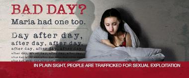 Human trafficking ad campaign