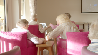 Elderly women sitting