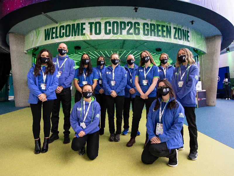 COP26 Volunteers at the Green Zone 