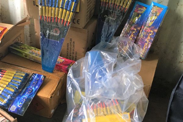 Firework seizure - ASR Gift Centre Displays a larger version of this image in a new browser window