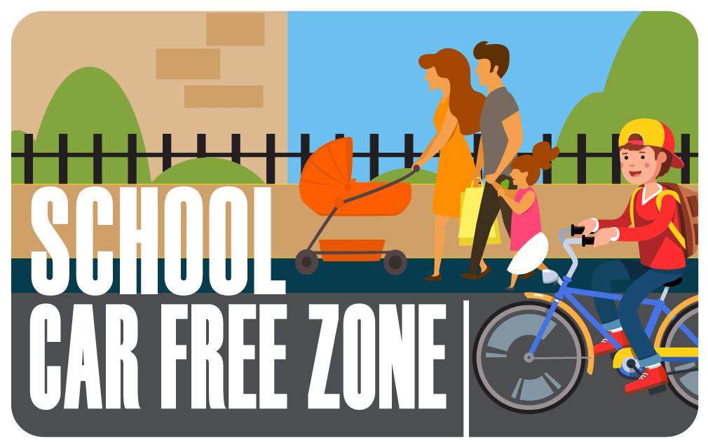 School Car Free Zone 